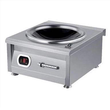 Komerciāla pārnēsājama indukcijas plīts virsma